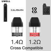 Pod de remplacement Uwell Caliburn et Koko